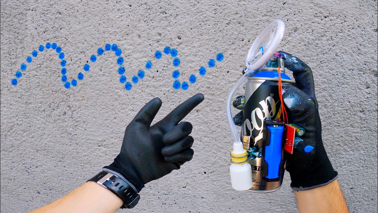 Dot-Painting Graffiti Machine Is Wonderfully Simple