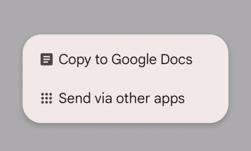 Mobile Google Keep to Google Doc